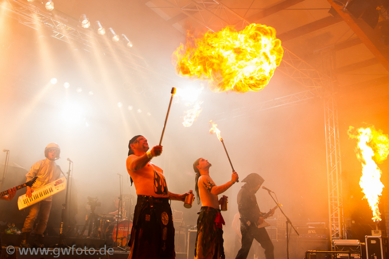 Rammstein-Coverband Brandstein, Konzert mit Subway to Sally, Otterrock