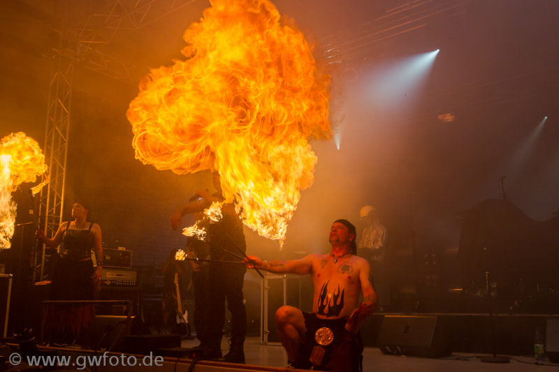 Rammstein-Coverband Brandstein, Konzert mit Subway to Sally, Otterrock